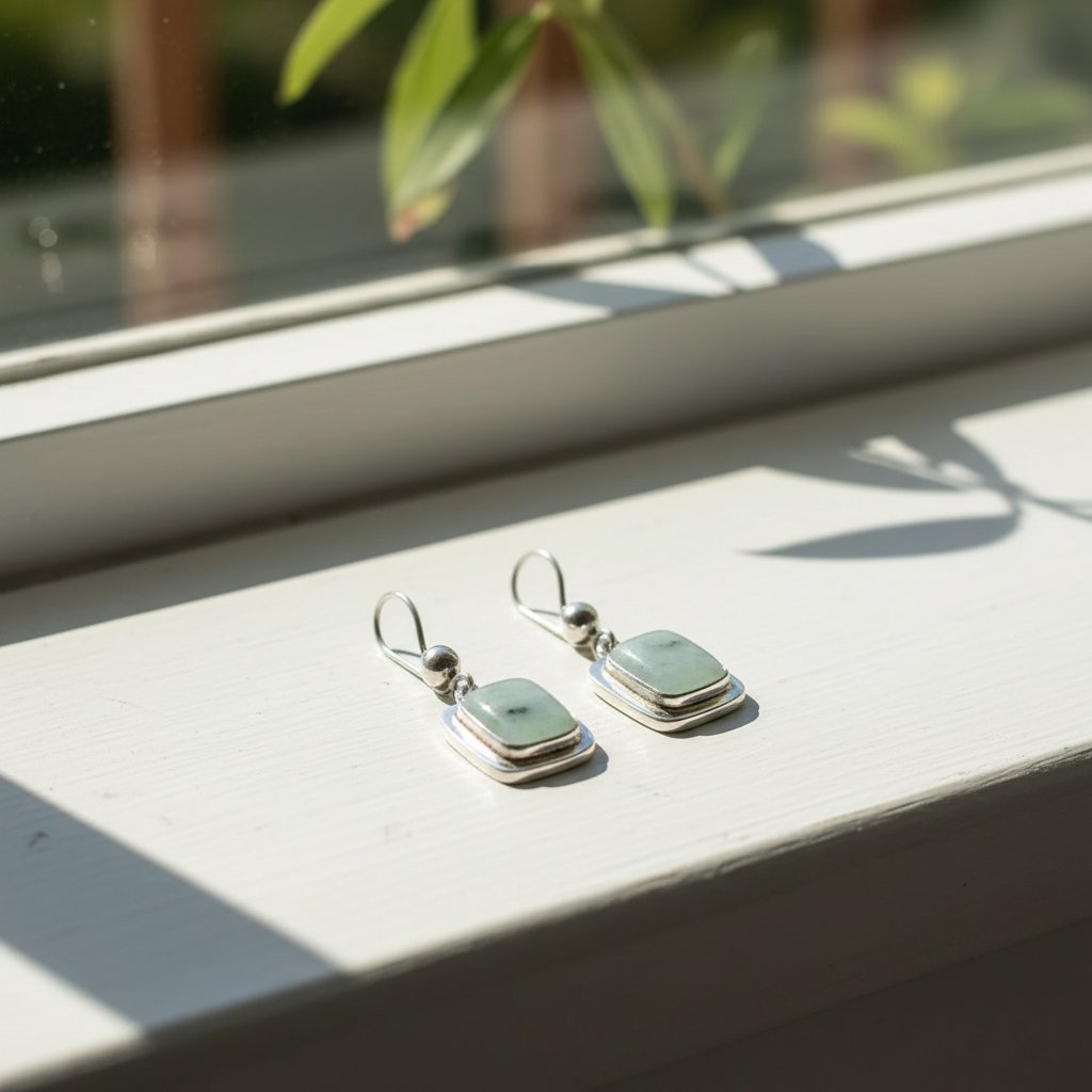 Cerise Silver Earrings