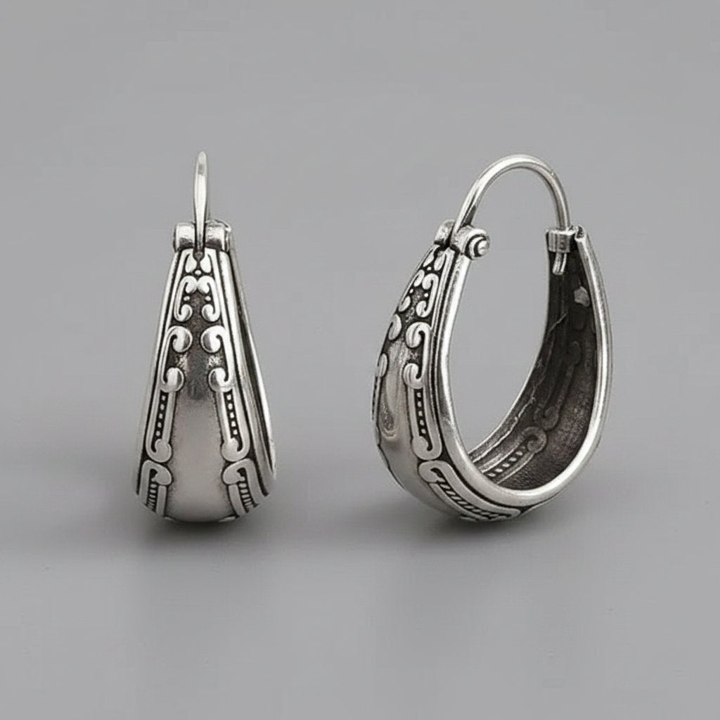 Cerise Silver Earrings