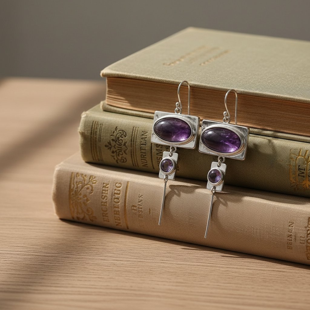 Jolie Amethyst Earrings