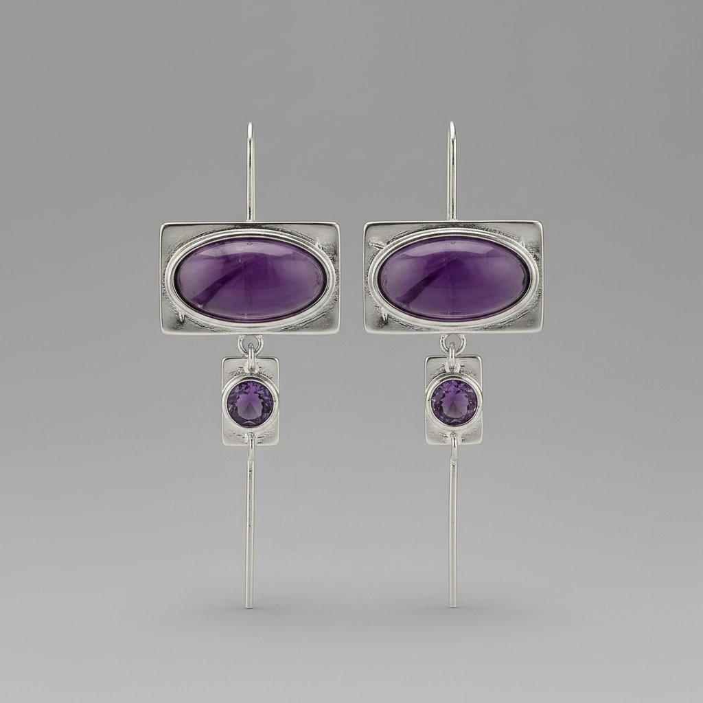 Jolie Amethyst Earrings