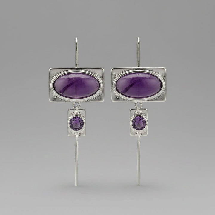 Jolie Amethyst Earrings