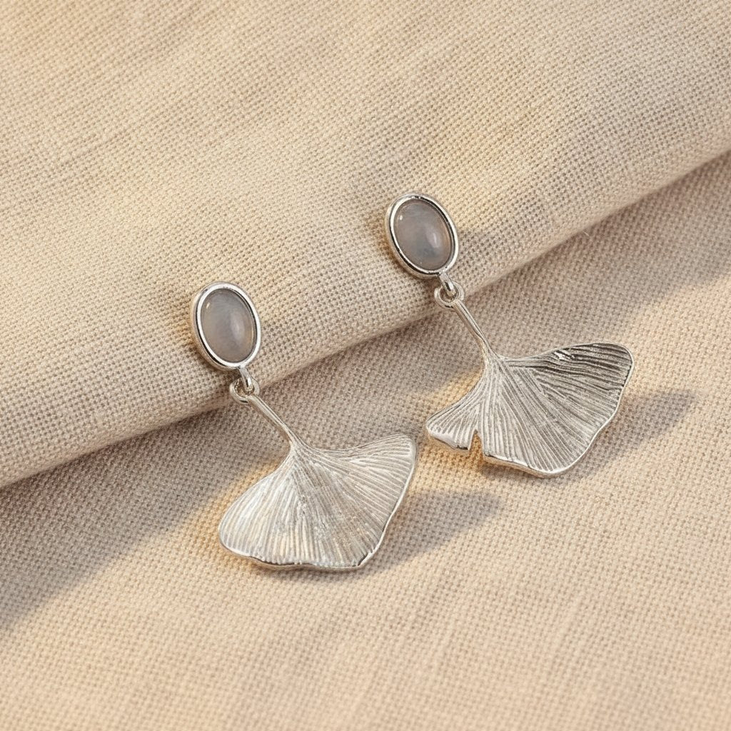 Ginkgo čukstu elegances piliens auskari