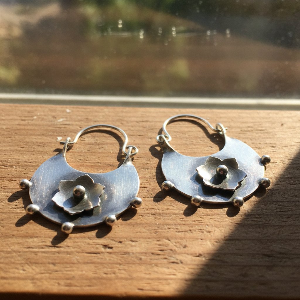 Seraphine Silver Earrings