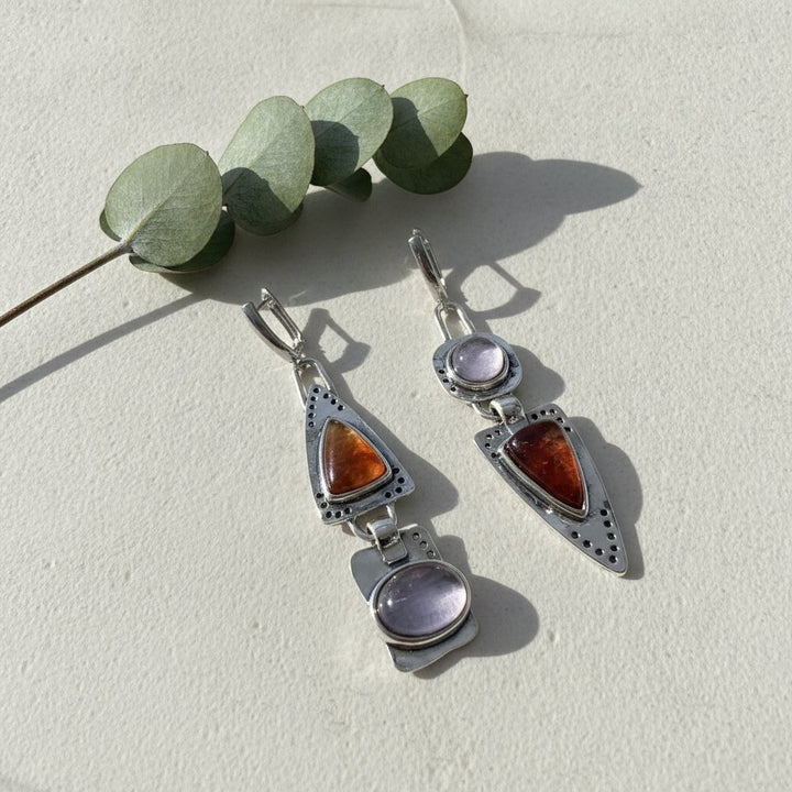 Pendientes de Plata y Cristal
