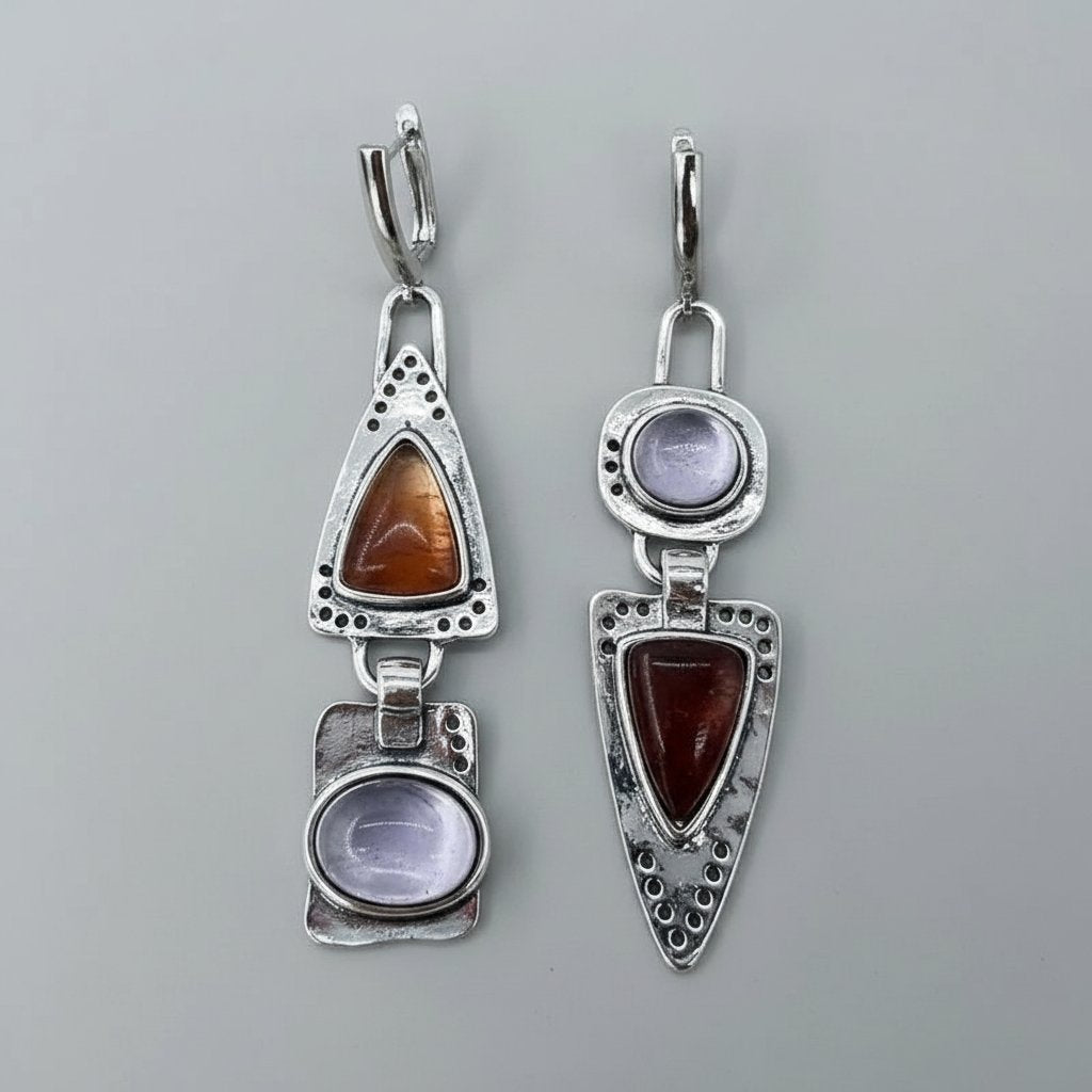 Pendientes de Plata y Cristal
