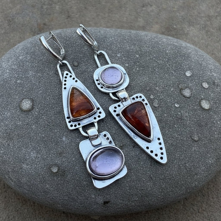 Pendientes de Plata y Cristal