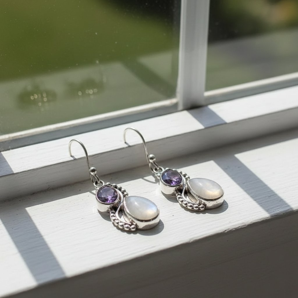 Delphine Moonstone Earrings