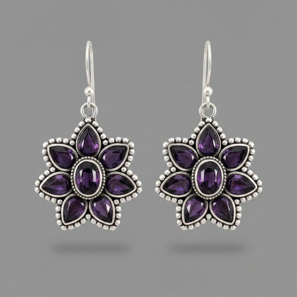 Delphine Silver Earrings