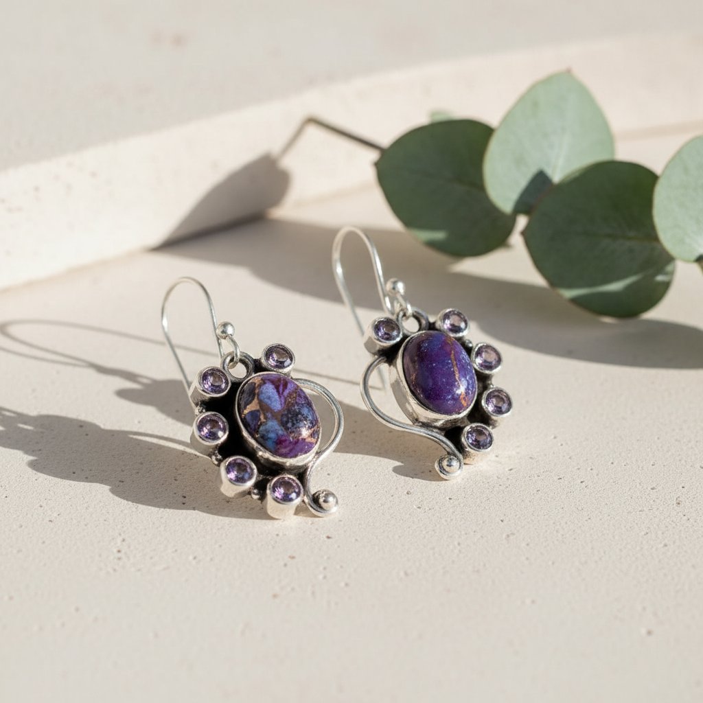 Delphine Silver Earrings