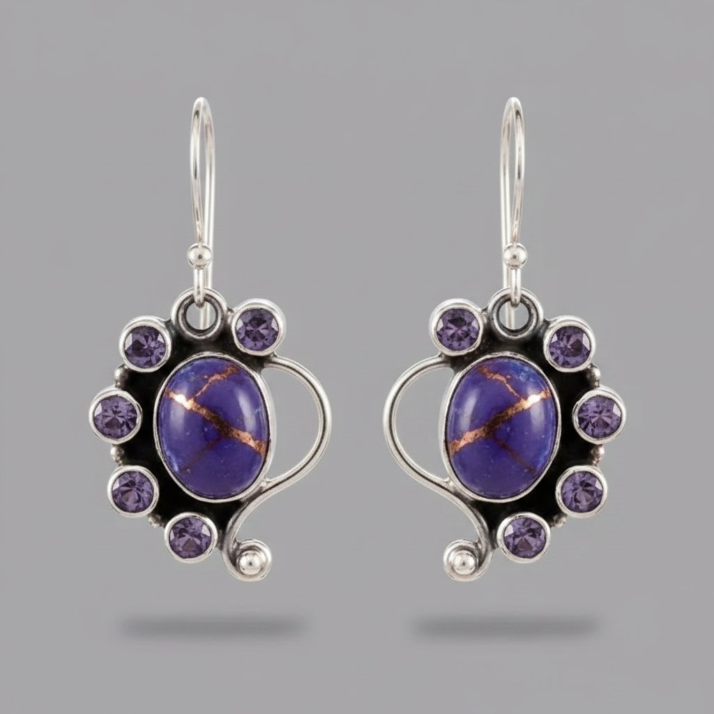 Delphine Silver Earrings