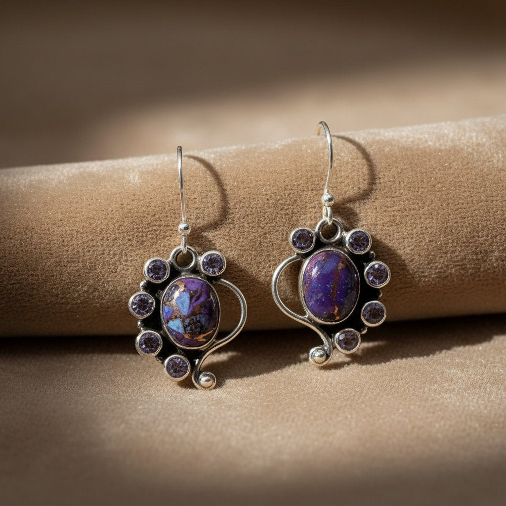 Delphine Silver Earrings