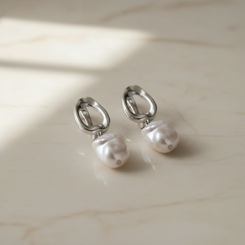 Delphine Pearl Earrings