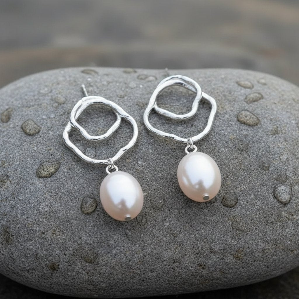 Delphine Pearl Earrings