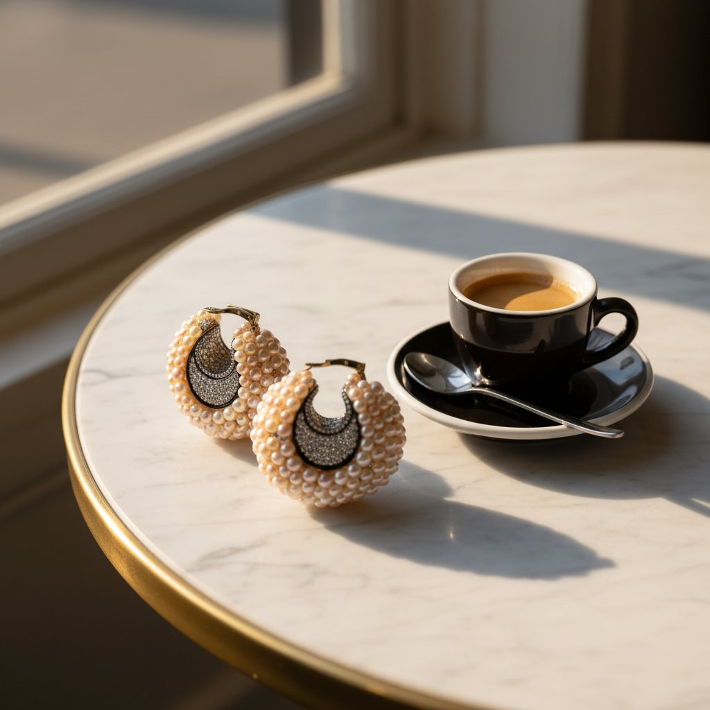 Delphine Pearl Earrings