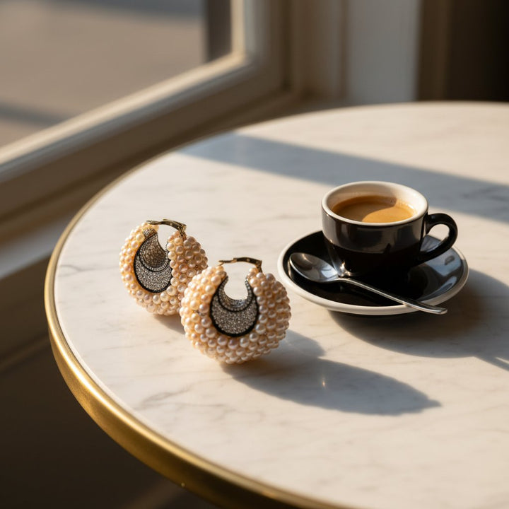 Delphine Pearl Earrings