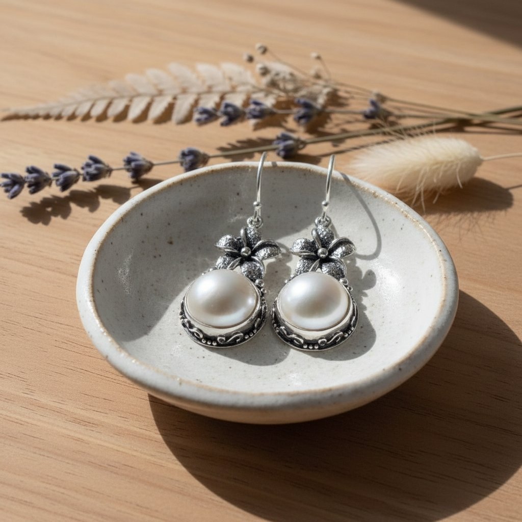 Delphine Pearl Earrings