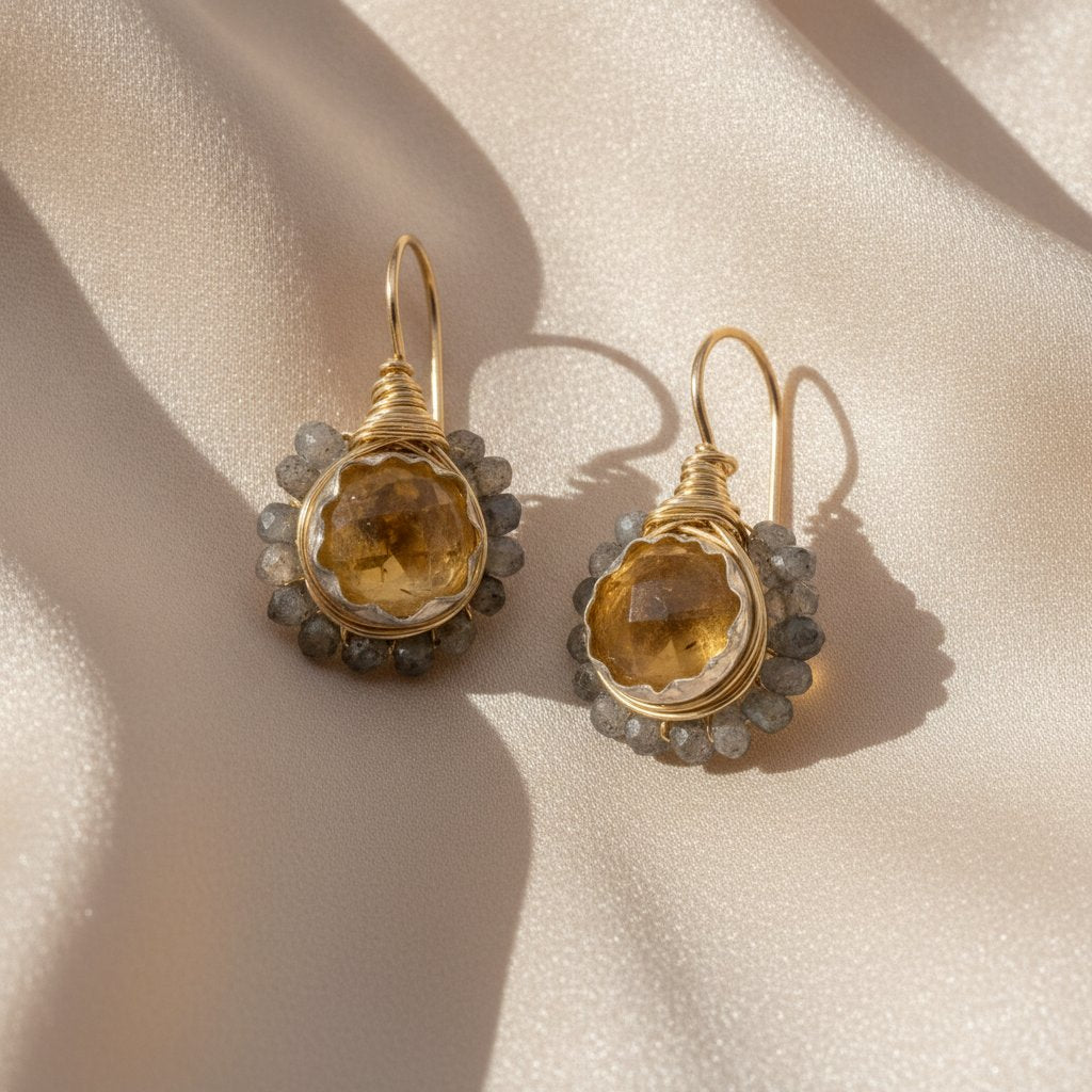 Delphine Crystal Earrings
