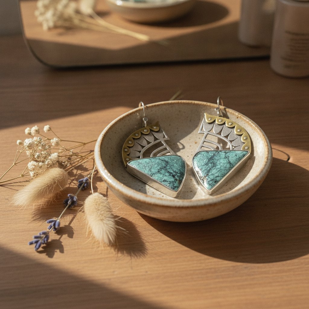 Delphine Silver Earrings