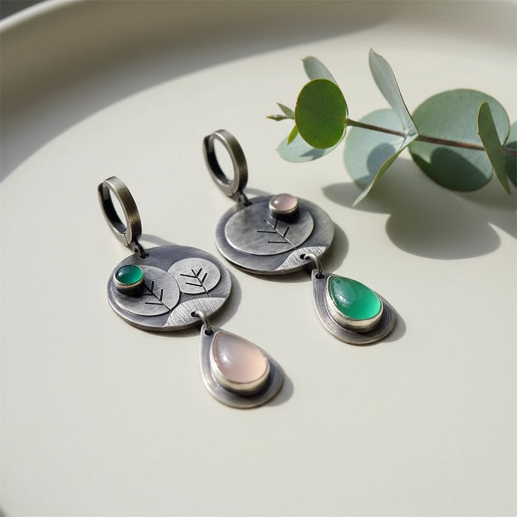 Delphine Silver Earrings