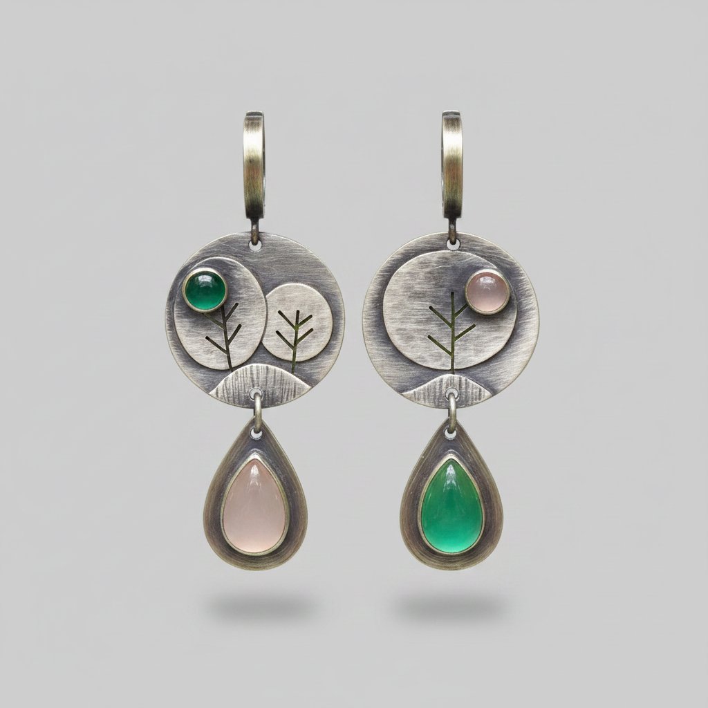 Delphine Silver Earrings