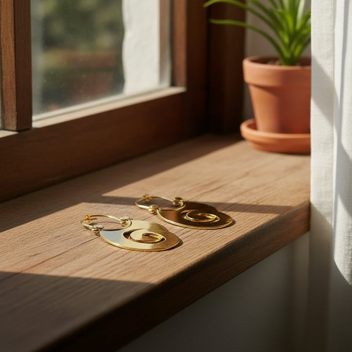 Solene Gold Earrings