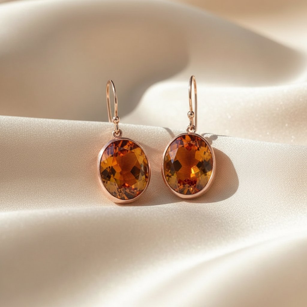 Mirabelle Garnet Earrings