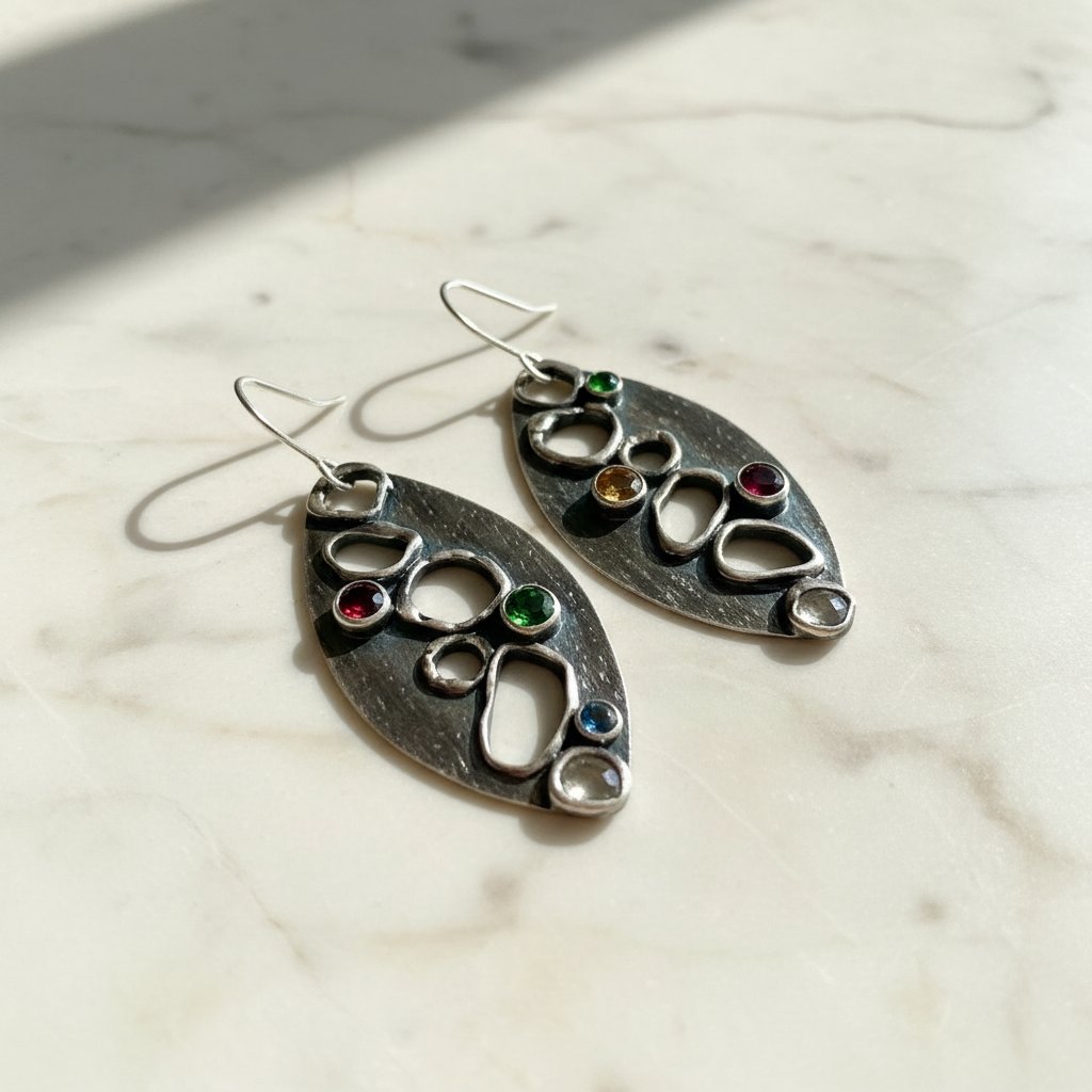 Mirabelle Silver Earrings
