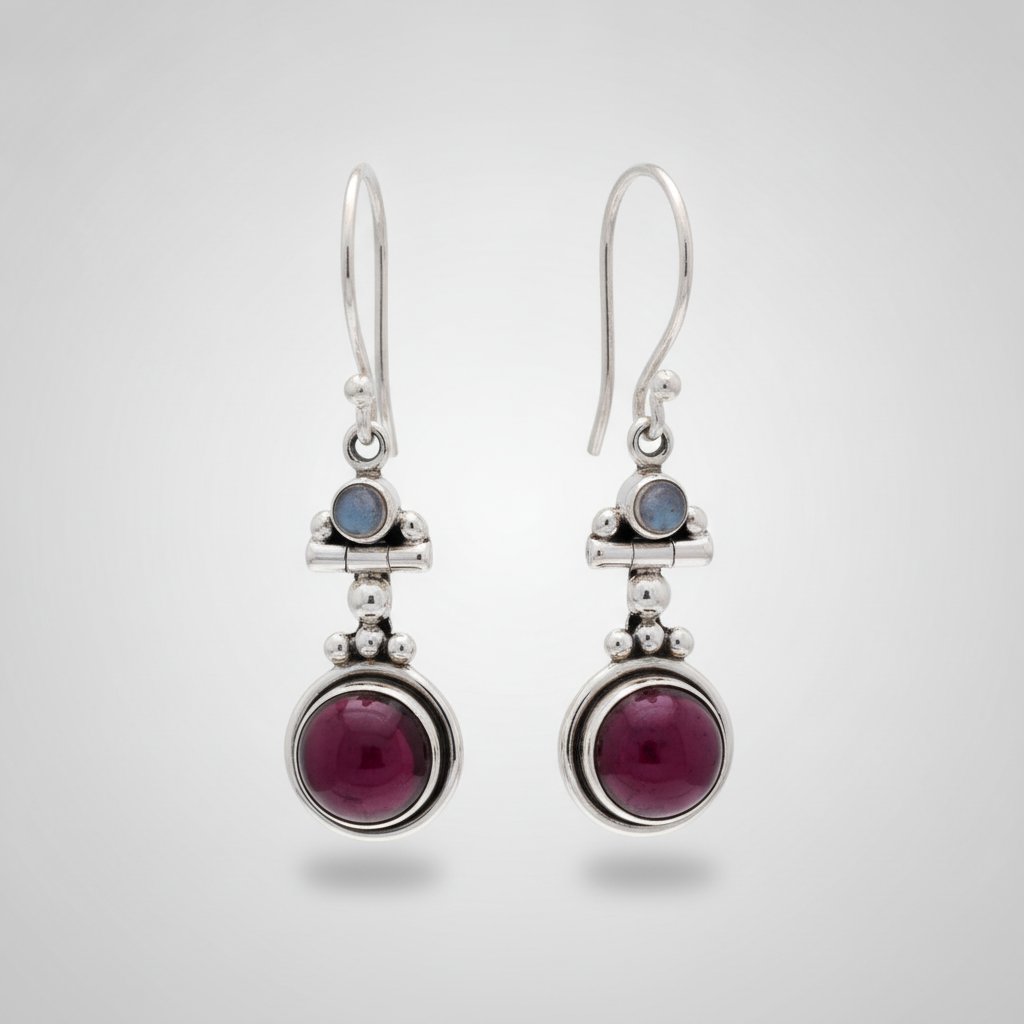 Estelle Garnet Earrings