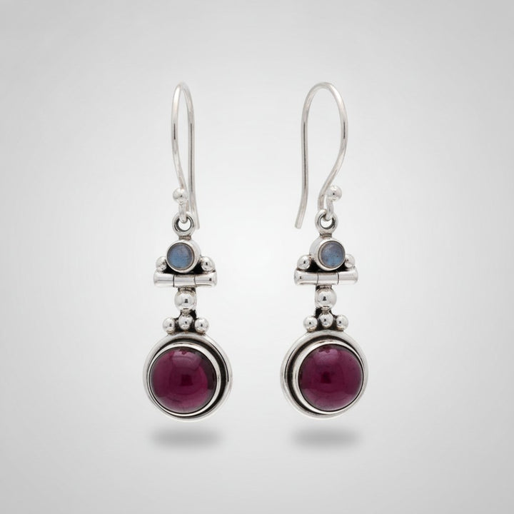 Estelle Garnet Earrings