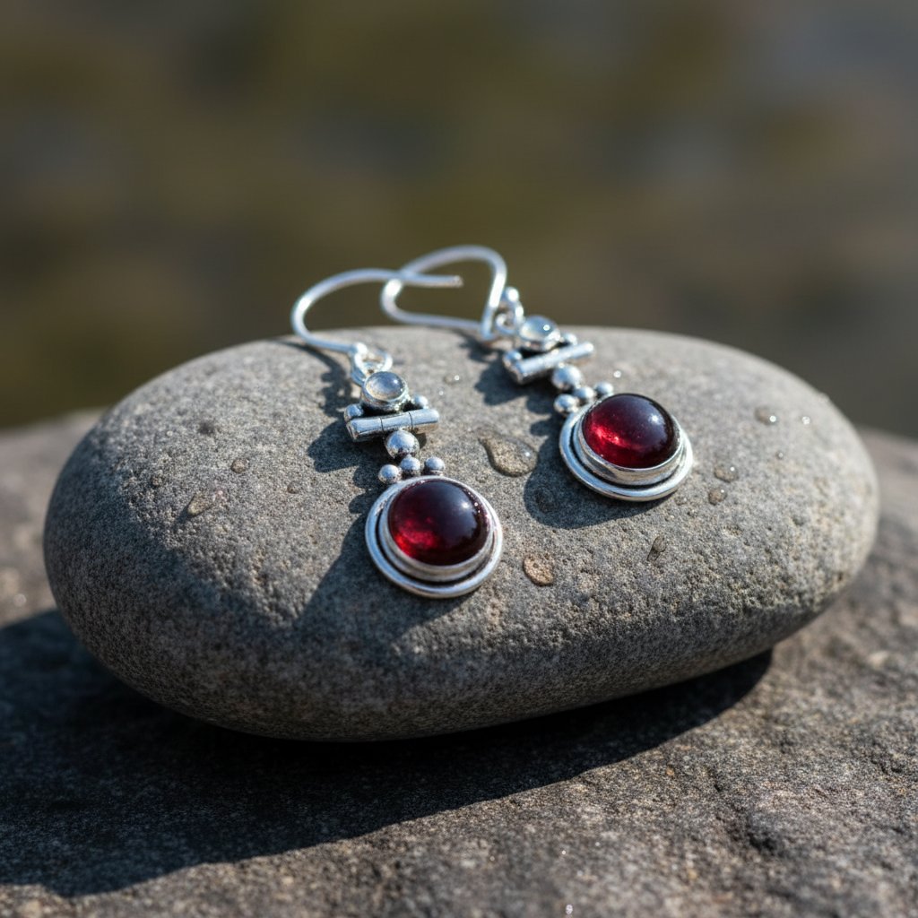 Estelle Garnet Earrings