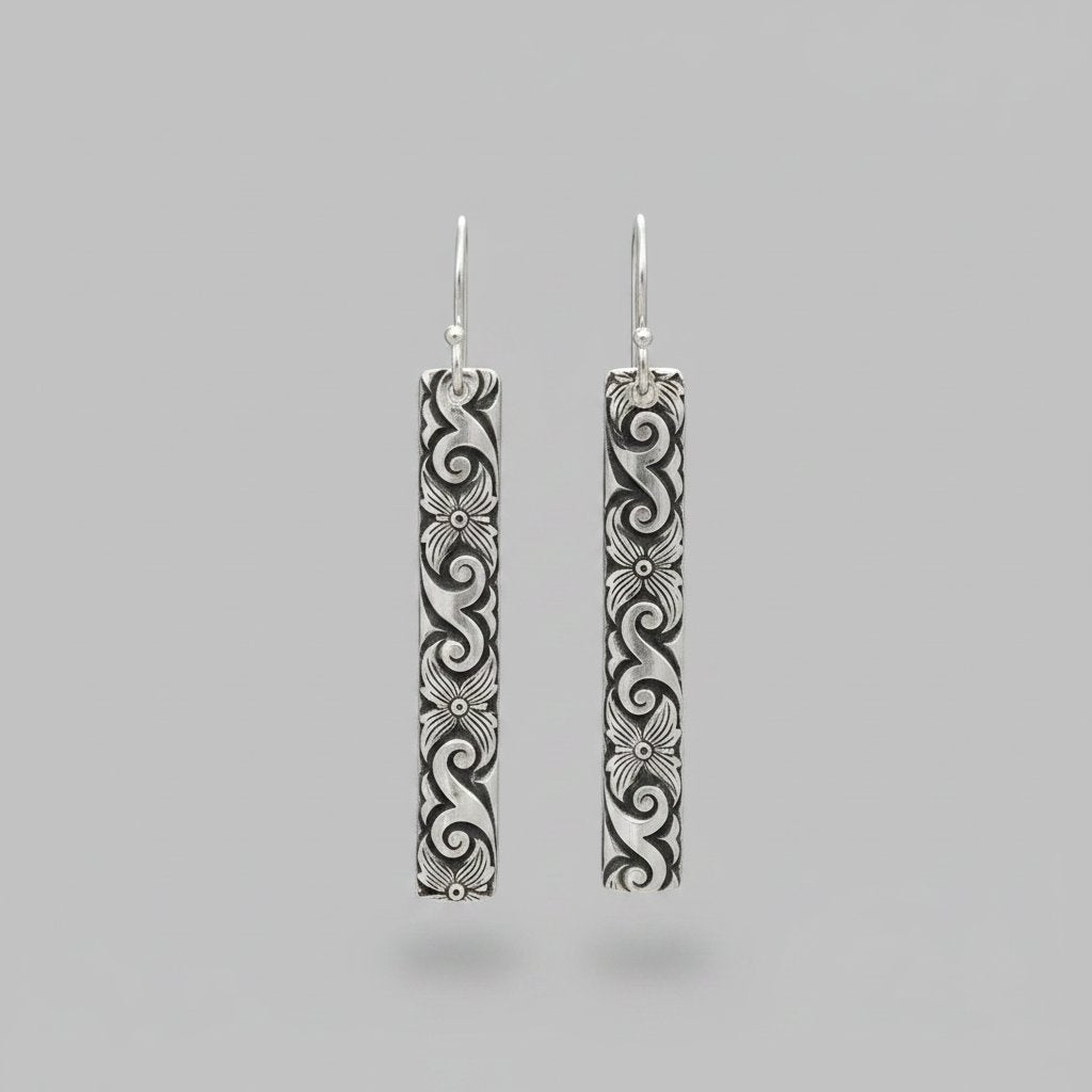 Lourdes Silver Earrings