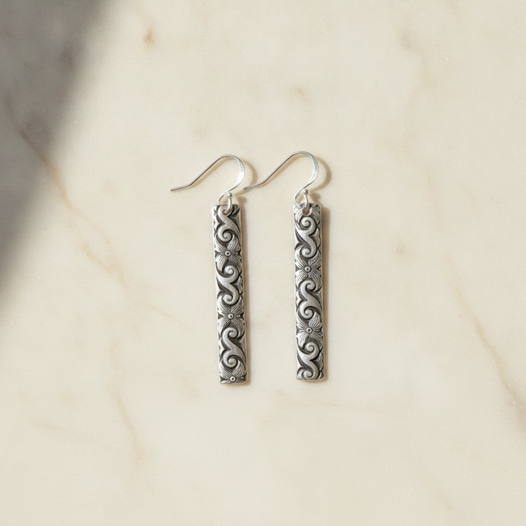 Lourdes Silver Earrings
