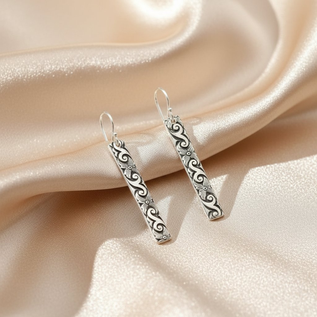 Lourdes Silver Earrings