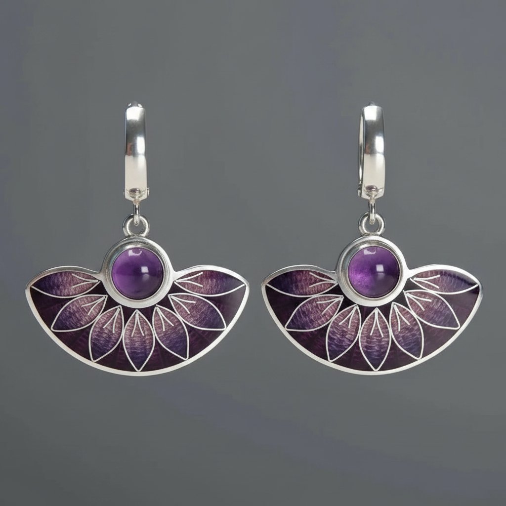 Lourdes Silver Earrings