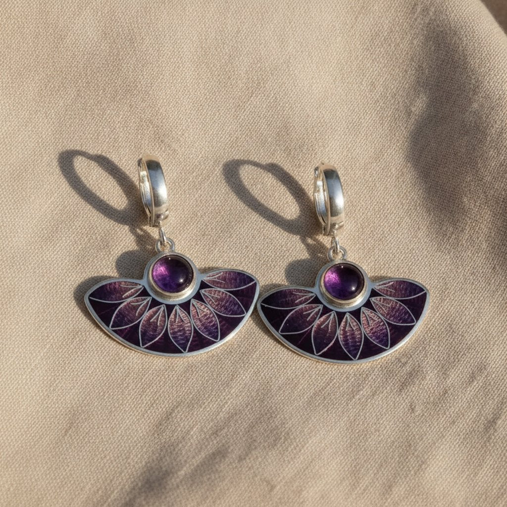 Lourdes Silver Earrings