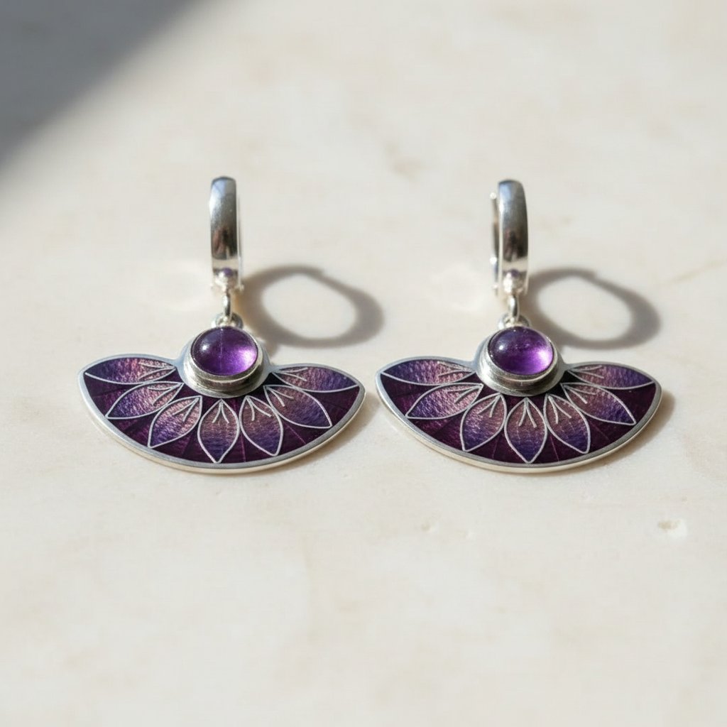 Lourdes Silver Earrings