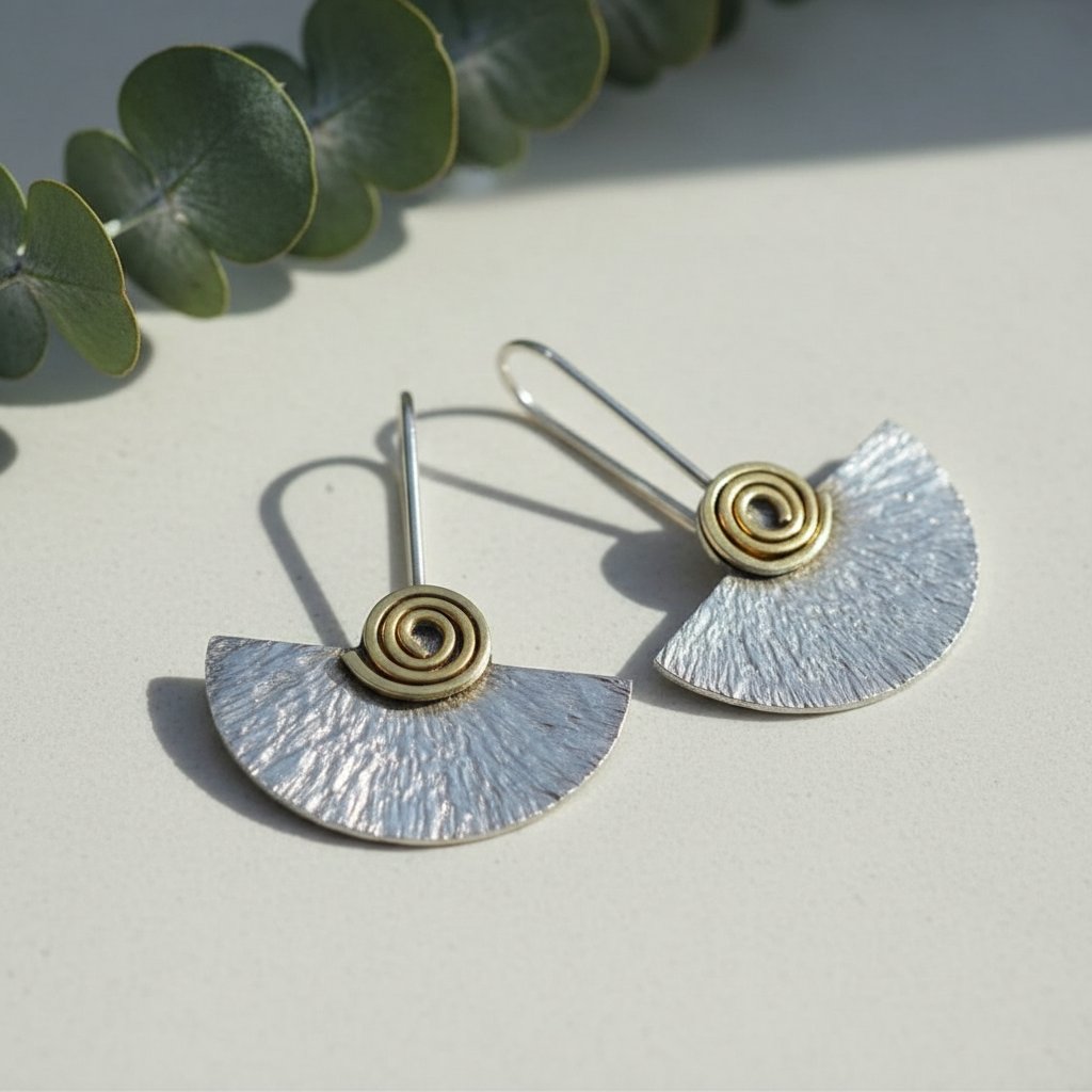 Lourdes Silver Earrings