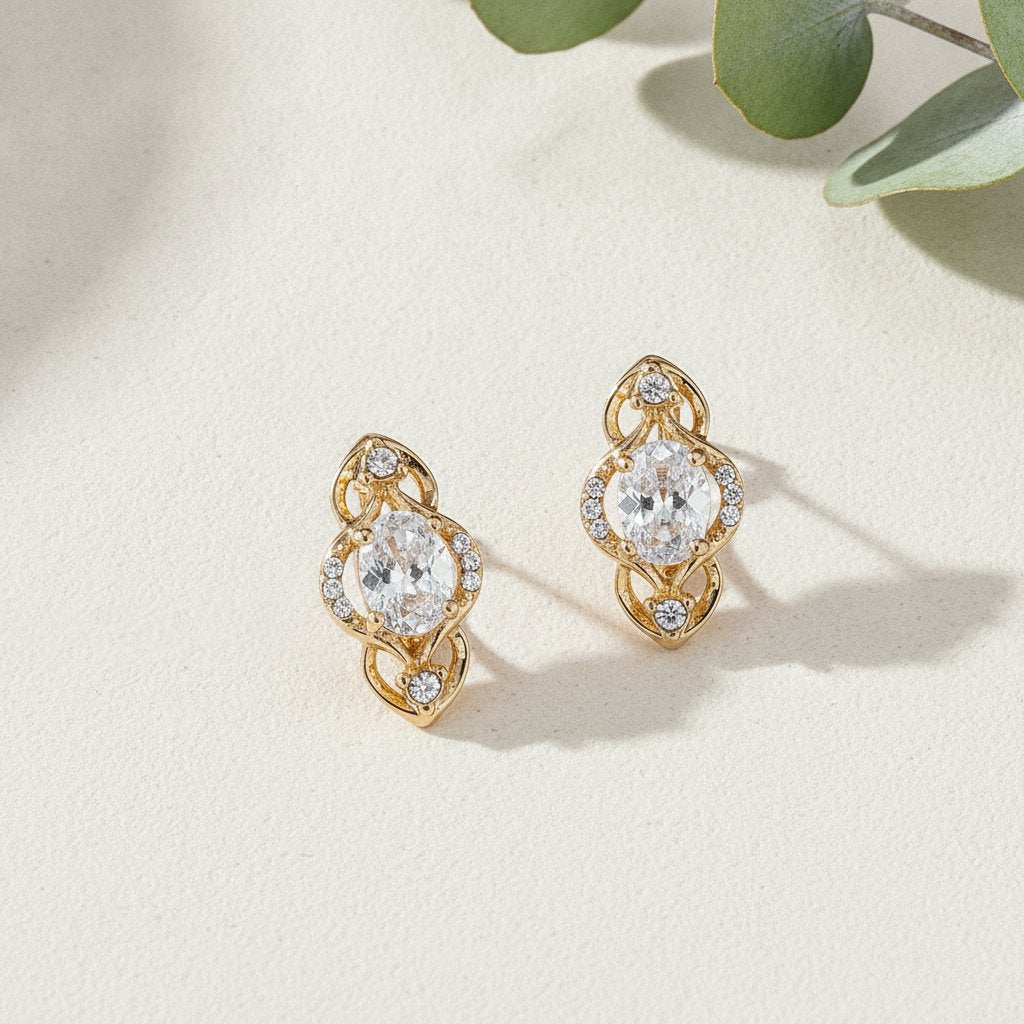 Mireille Crystal Earrings