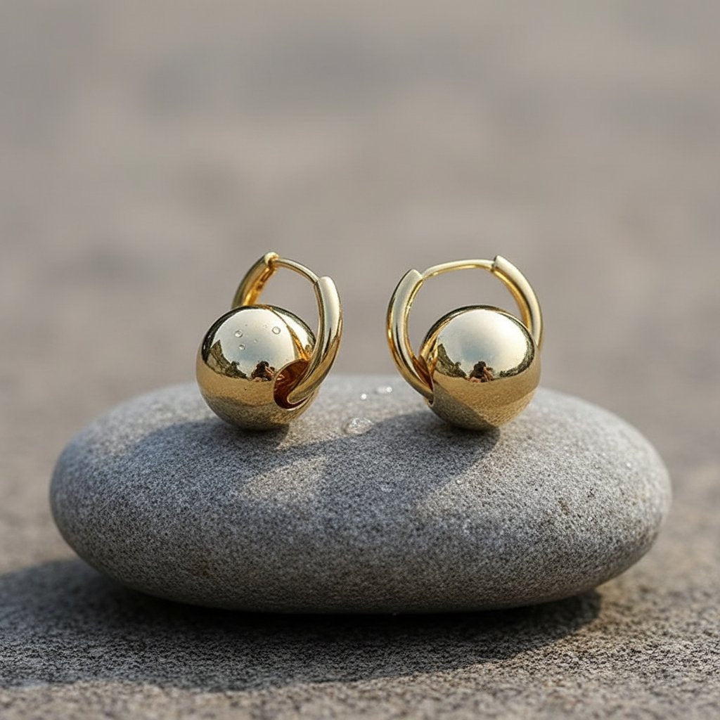 Mireille Gold Earrings