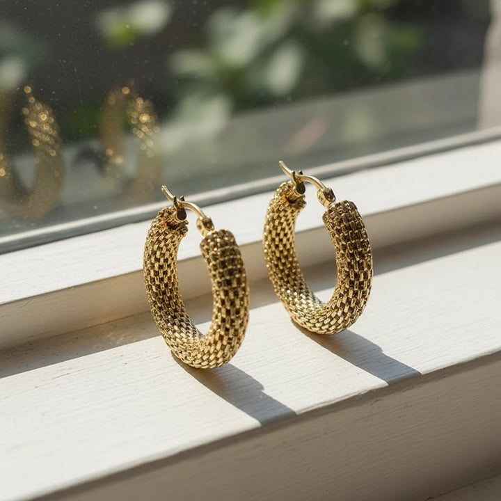 Mireille Gold Earrings