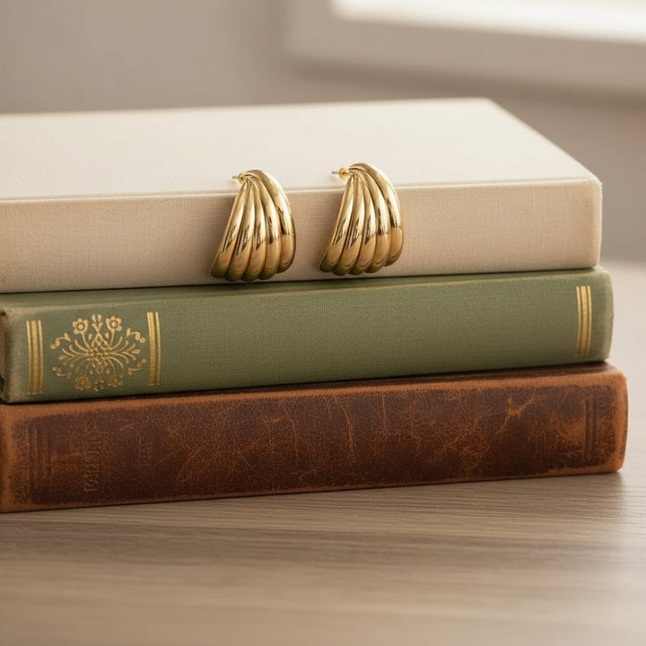 Mireille Gold Earrings
