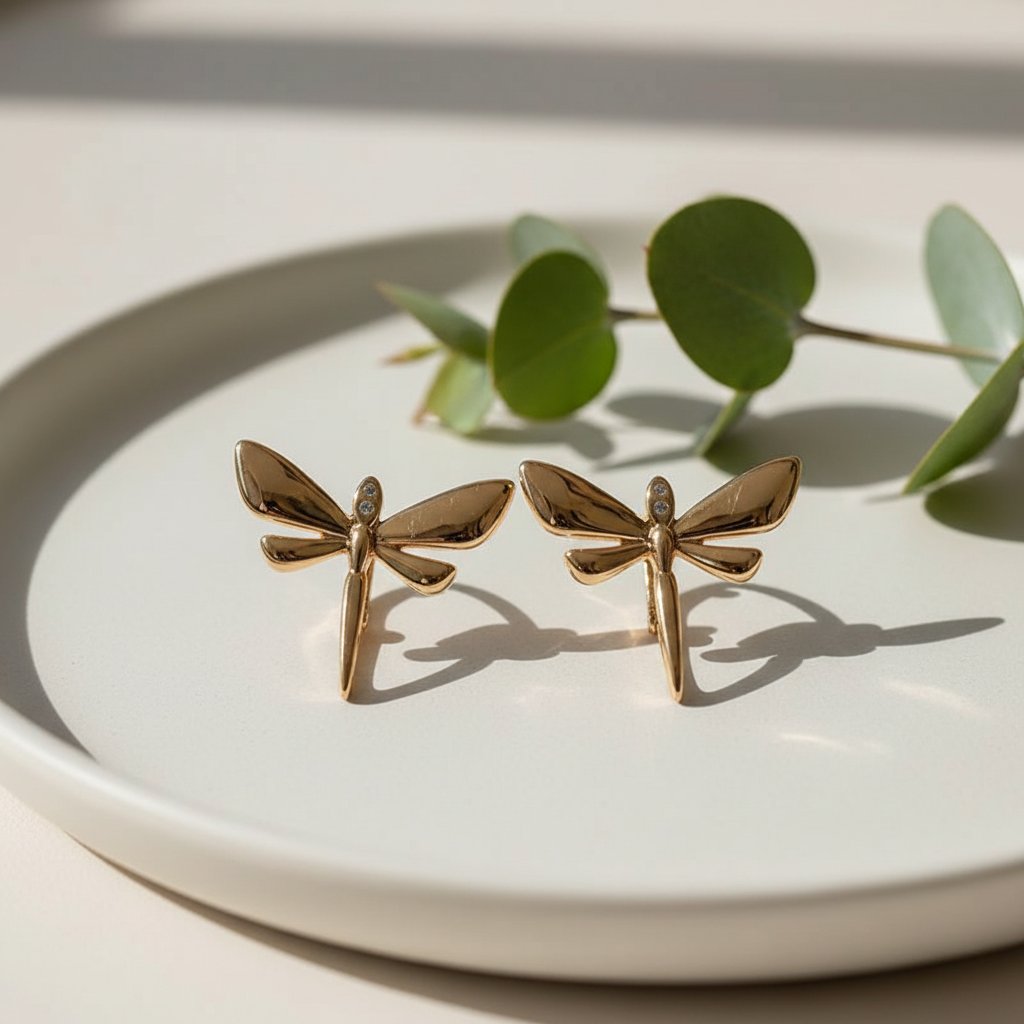 Mireille Gold Earrings