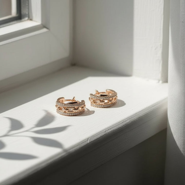 Mireille Gold Earrings