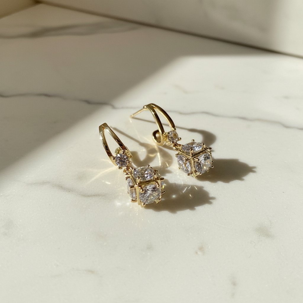 Mireille Gold Earrings