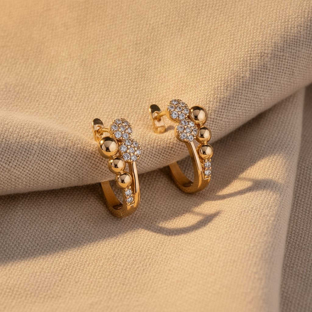 Mireille Gold Earrings
