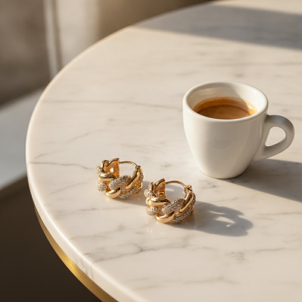 Mireille Gold Earrings