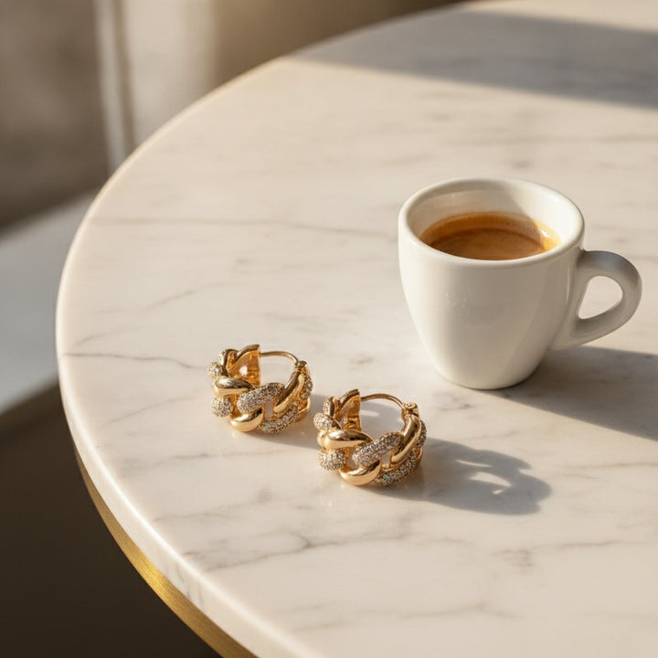 Mireille Gold Earrings
