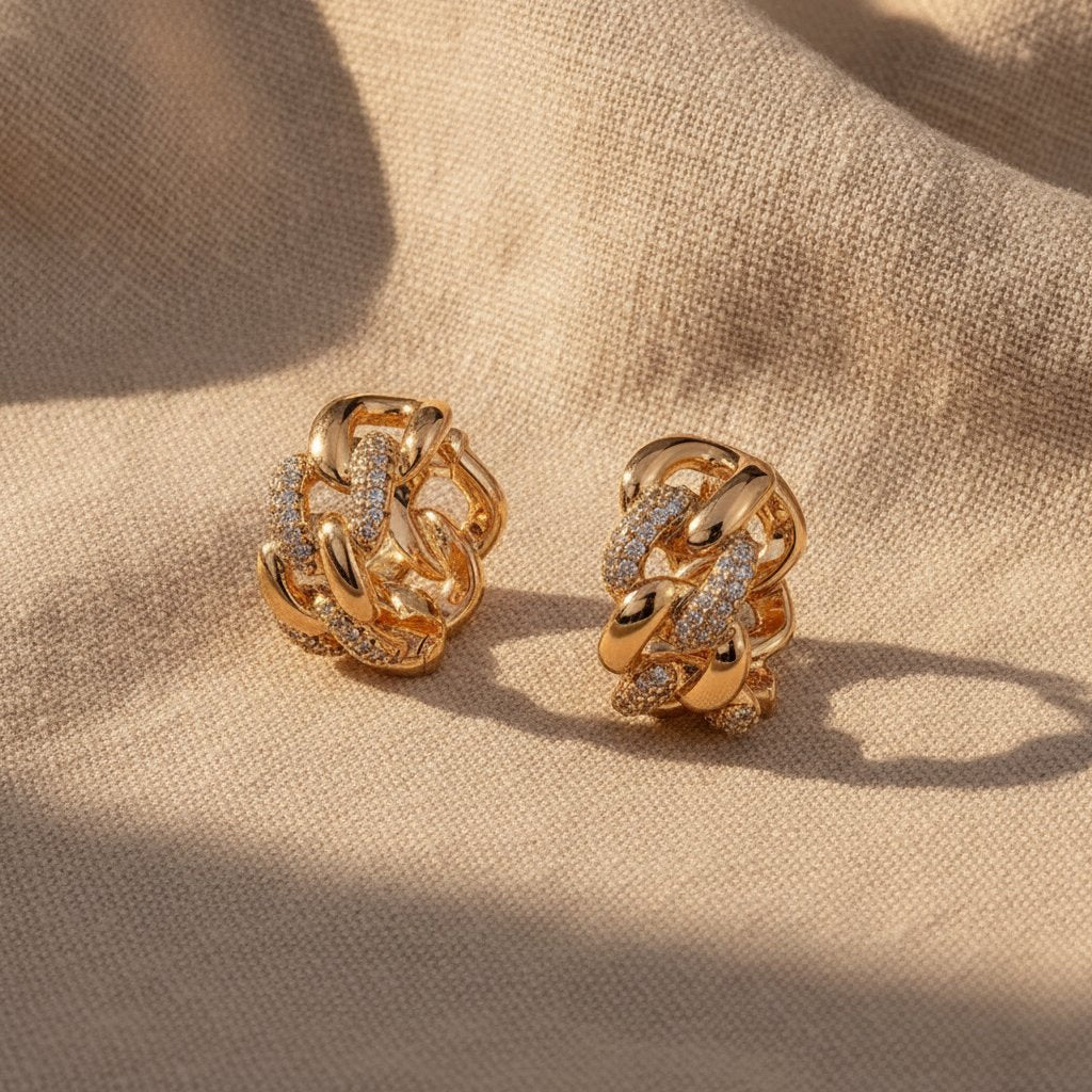 Mireille Gold Earrings