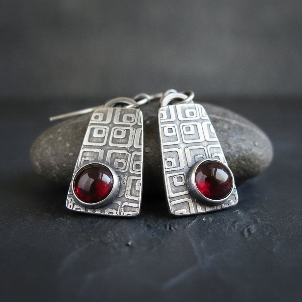 Pia Ruby Earrings