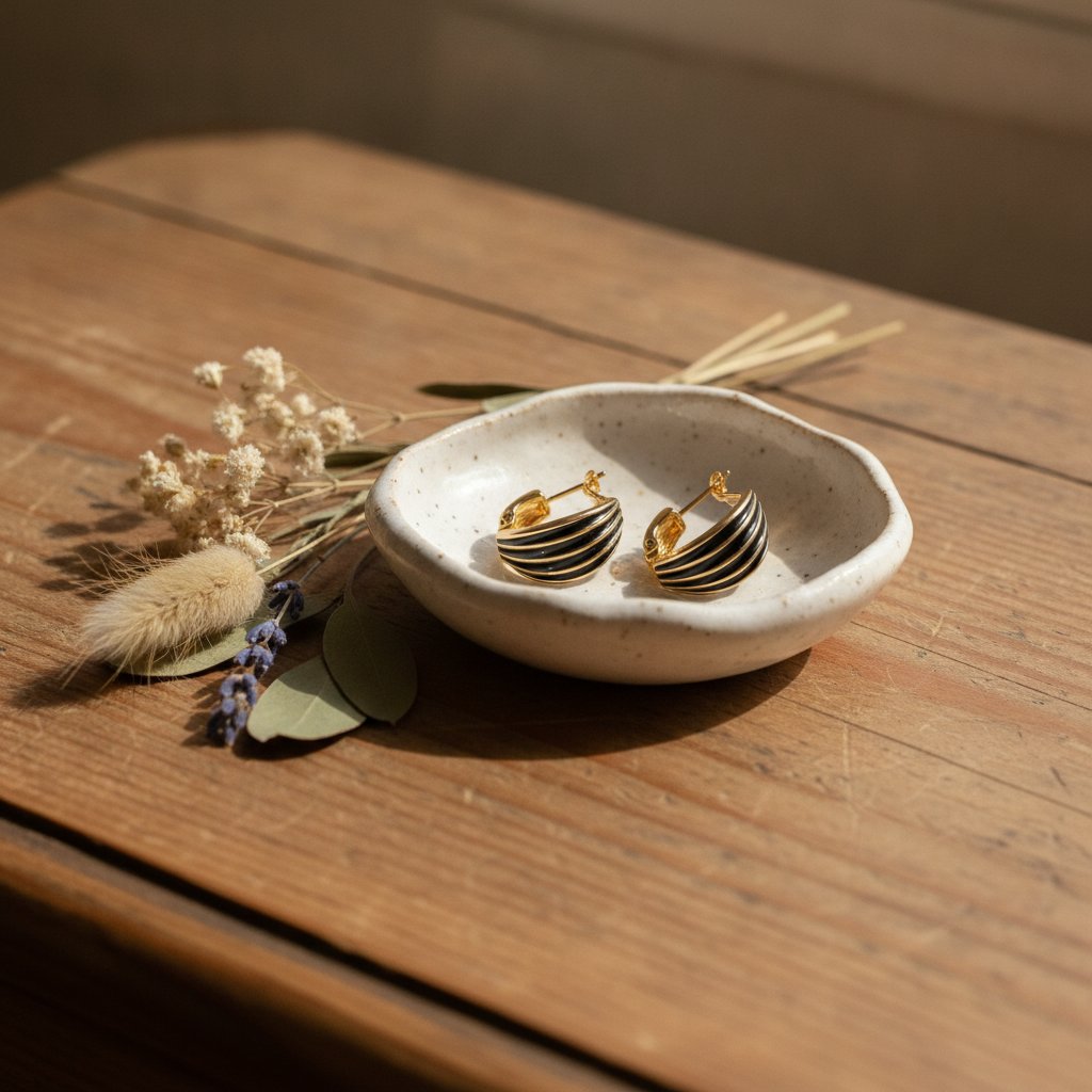 Alba Gold Earrings